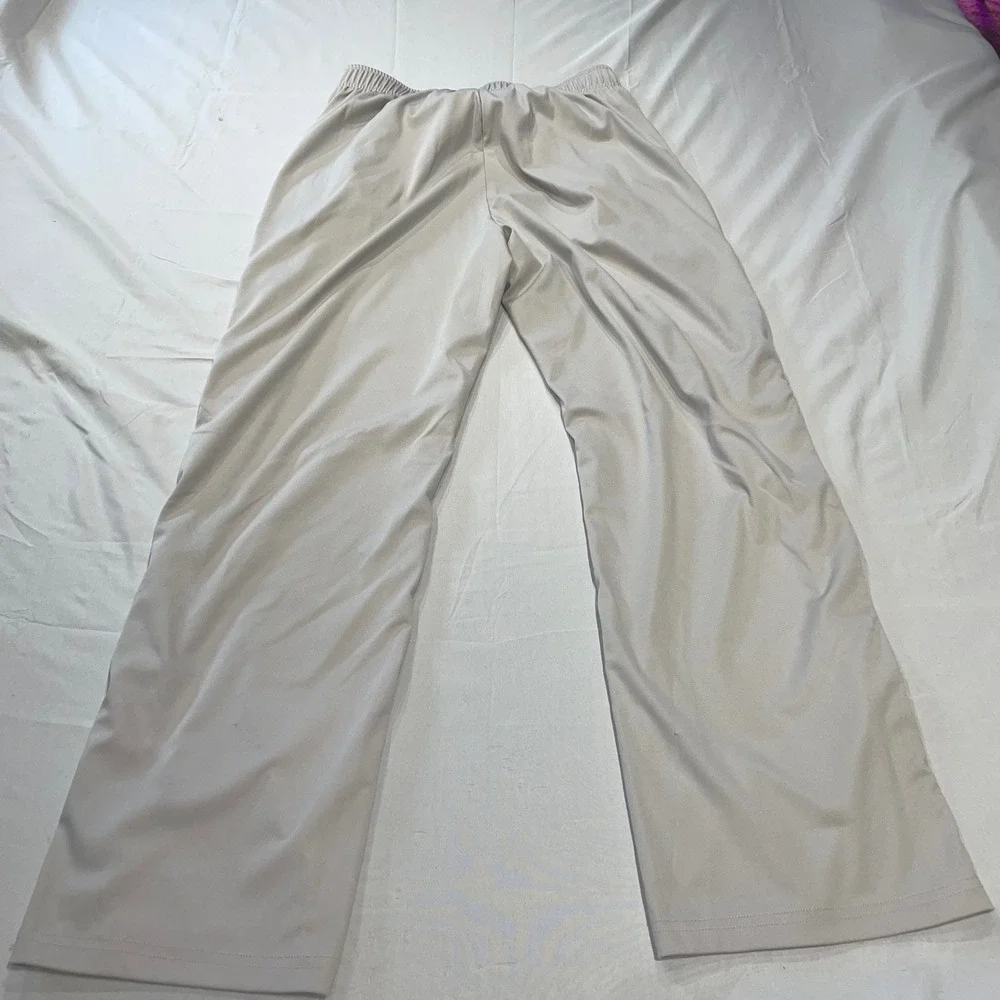 Deyeek Mens Snap Button Track Pants Black White Stripe Side Tearaway Size M